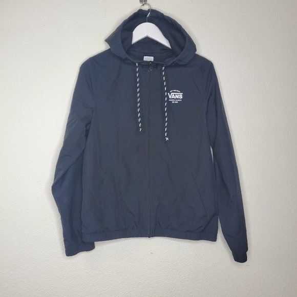 Vans Other - VANS Black Hooded Windbreaker